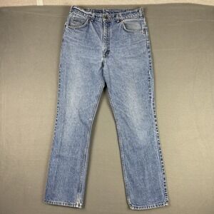 Vintage Levi's Orange Tab 34x32 (Fits 32x31) 619 Straight Light Wash Denim Jeans